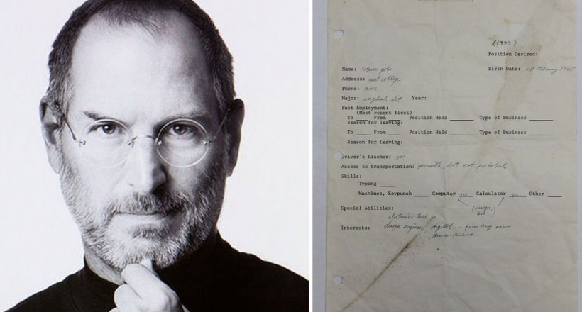 Đơn xin việc năm 1973 của Steve Jobs được bán đấu giá