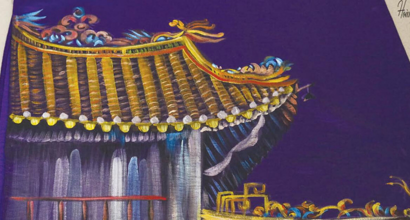 Đưa di sản, phong cảnh Huế lên áo dài