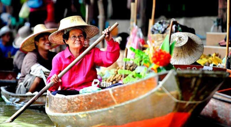Chợ nổi Damnoen Saduak - Thiên đường mua sắm độc đáo nhất đất Thái