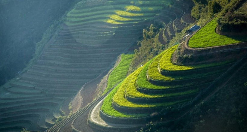 Khám phá thửa ruộng bậc thang lưng chừng giữa mây trời vùng Tây Bắc