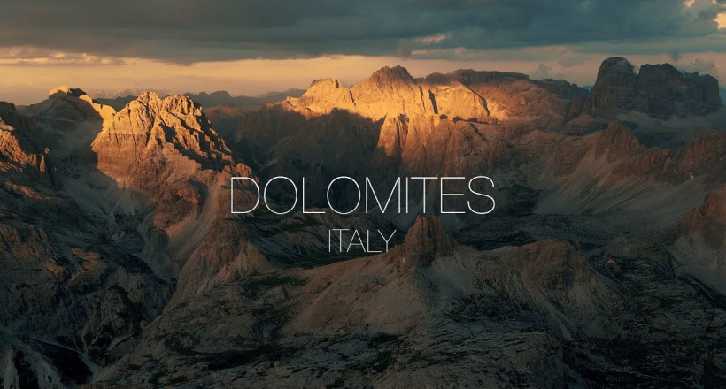 Cảnh sắc ngoạn mục nhìn từ đỉnh Dolomites