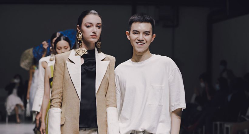 NTK trẻ Phan Đăng Hoàng được Vogue Italia chúc mừng trên tài khoản tạp chí