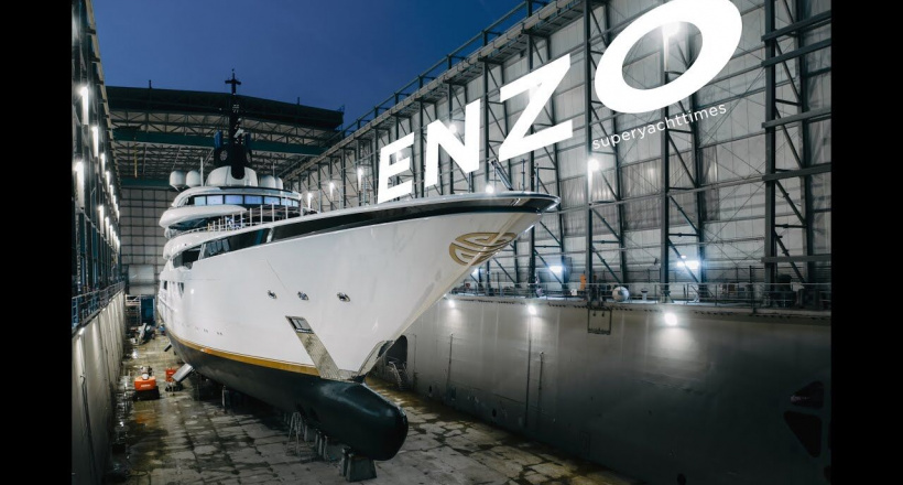 Lürssen hạ thủy siêu du thuyền Enzo dài 115m