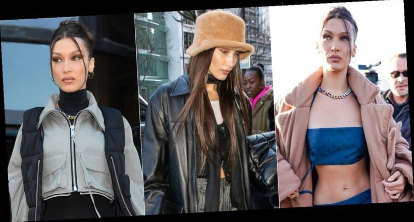 Bella Hadid lăng xê mốt thời trang thập niên 2000