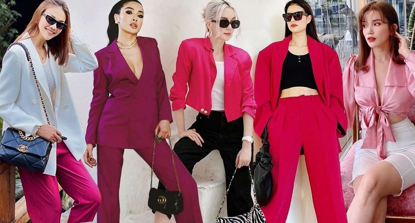 Tham khảo cách phối đồ với "Màu hồng" cho tủ đồ thêm đa dạng trong năm mới