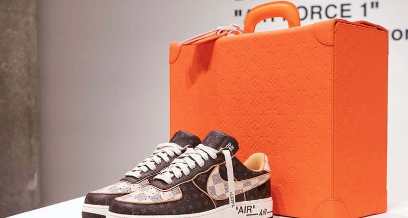 Cận cảnh đôi sneakers Louis Vuitton x Nike “Air Force 1” được thiết kế bởi Virgil Abloh