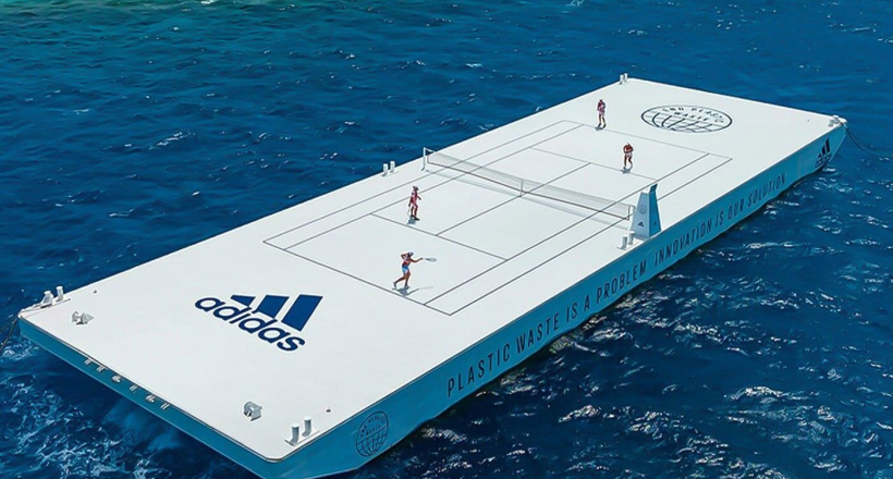 Parley và adidas mang sân quần vợt đến Rặng san hô Great Barrier của Úc
