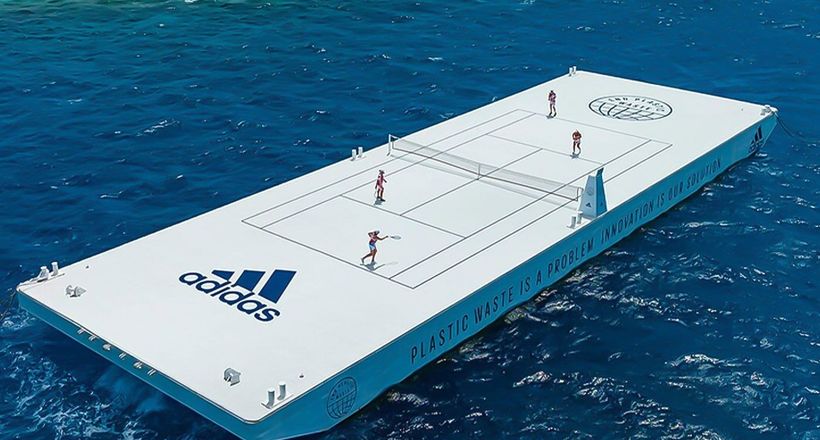 Parley và adidas mang sân quần vợt đến Rặng san hô Great Barrier của Úc