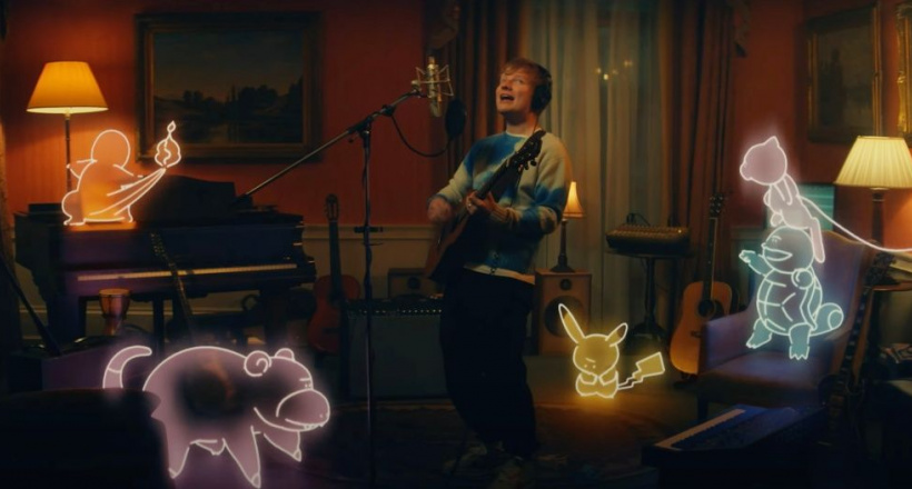 Ed Sheeran hoá thân thành huấn luyện viên Pokémon trong "Celestial"