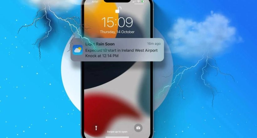Ứng dụng Thời tiết của iPhone có thể cảnh báo sớm các thiên tai bão lũ