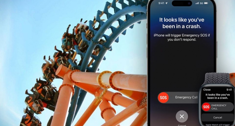 iPhone 14 gửi cảnh báo tới cảnh sát khi một người dùng đi … tàu lượn siêu tốc