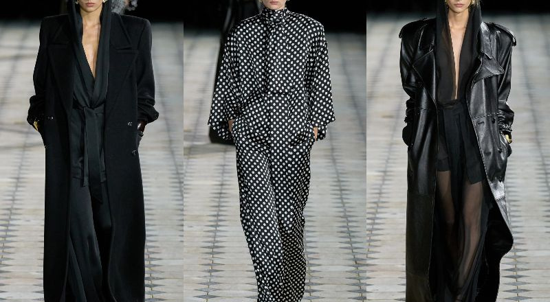 BST Saint Laurent Xuân Hè 2023: Sự kín đáo và vẻ đẹp gợi cảm