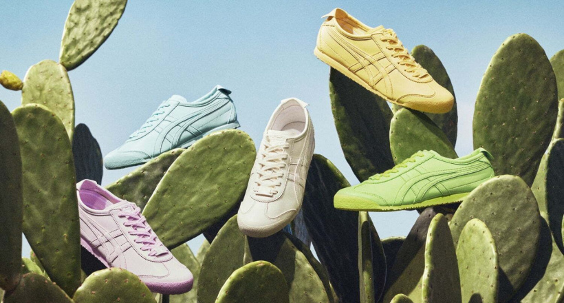 Onitsuka Tiger MEXICO 66™ CACTFUL™ sneaker sử dụng chất liệu cây xương rồng