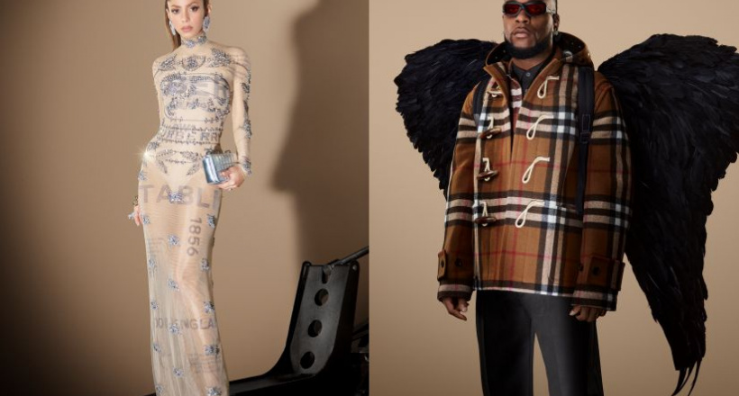 Chiến dịch mùa lễ hội Burberry đầu tiên của Shakira và Burna Boy