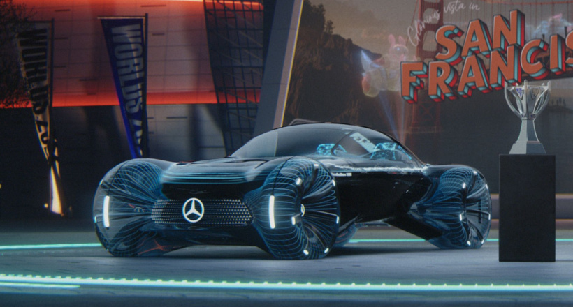 Xe ảo Mercedes-Benz trong game League of Legends mang sáng tạo bay xa