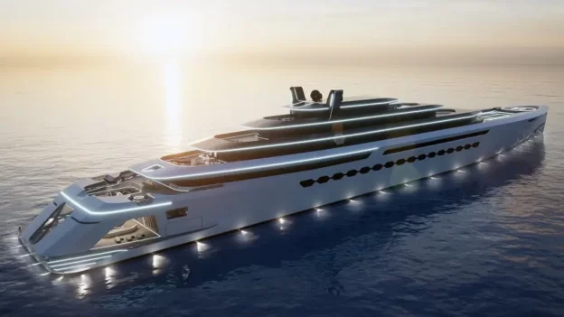 Hình ảnh siêu du thuyền TWO10 dài 210m