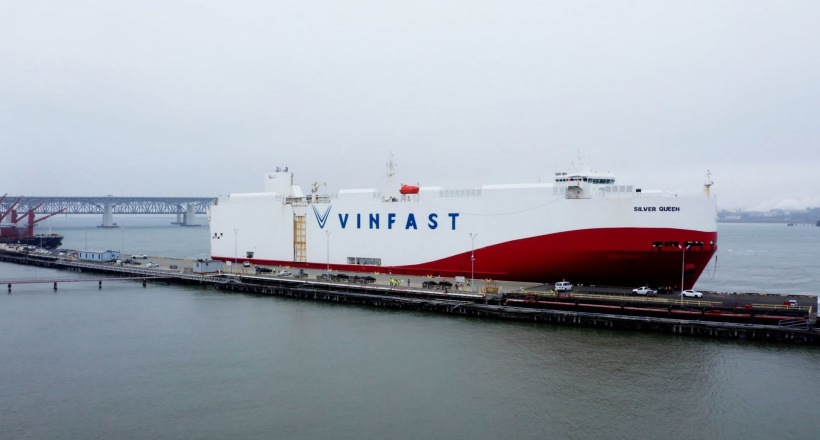 Lô xe VinFast đầu tiên cập cảng đúng thời điểm hãng xe này có giấy phép kinh doanh tại Mỹ