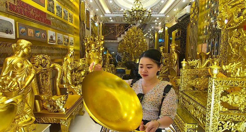 Choáng ngợp với Ngôi nhà Dát vàng từ A đến Z của Đại gia Bất Động sản ở Cần Thơ