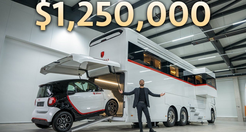 Chiêm ngưỡng Dembell Motorhome : Biệt thự di động trị giá 1 triệu Euro ở Wilhelmsdorf, Đức
