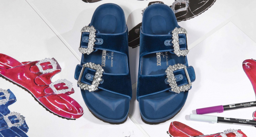 Birkenstock “sang trọng hoá” hình ảnh thương hiệu với dự án hợp tác cùng Manolo Blahnik