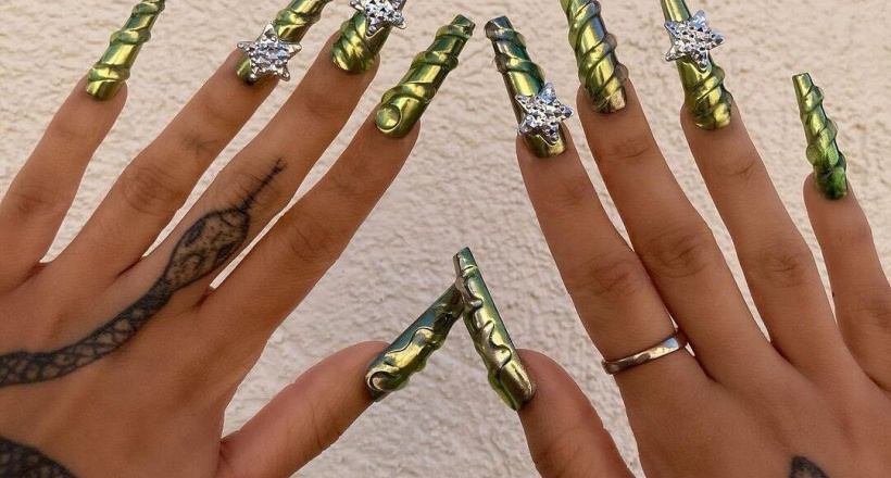 Xu hướng Nail Art: Móng mắt mèo