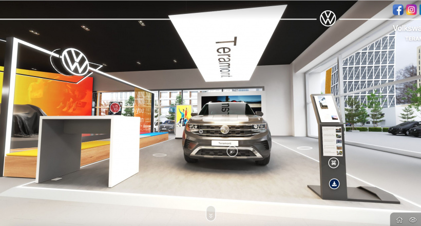 Volkswagen T-Cross nhận đặt hàng online ngay trên showroom ảo