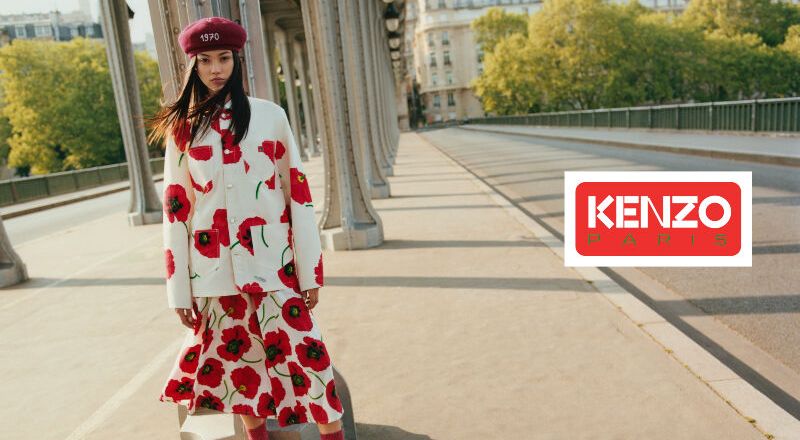 BST Thu Đông 2022 từ Thương hiệu Kenzo mang họa tiết hoa Poppy bắt mắt