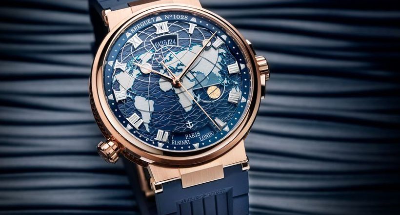 Đồng hồ chuyên dụng Breguet Marine Hora Mundi 5557: Sáng tạo kinh điển