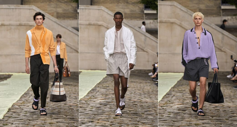 BST Hermès nam giới mùa hè 2023: Mềm mại như dòng nước