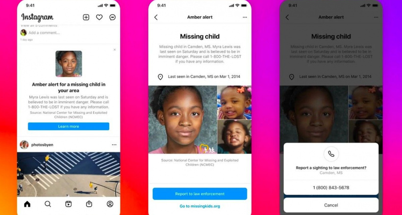 Instagram ra mắt tính năng AMBER, cung cấp dữ liệu để giúp tìm trẻ em bị mất tích