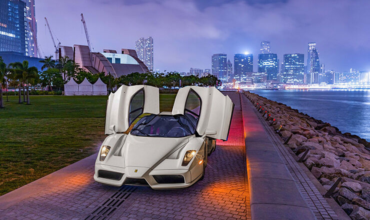 Ferrari Enzo màu trắng độc nhất thế giới xuất hiện trên sàn đấu giá