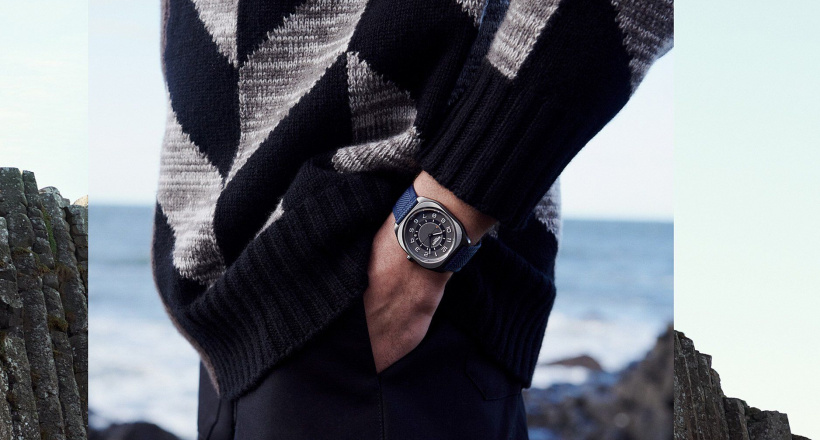 Chiếc đồng hồ Hermès H08 - Mạnh mẽ hơn trong gam màu xanh