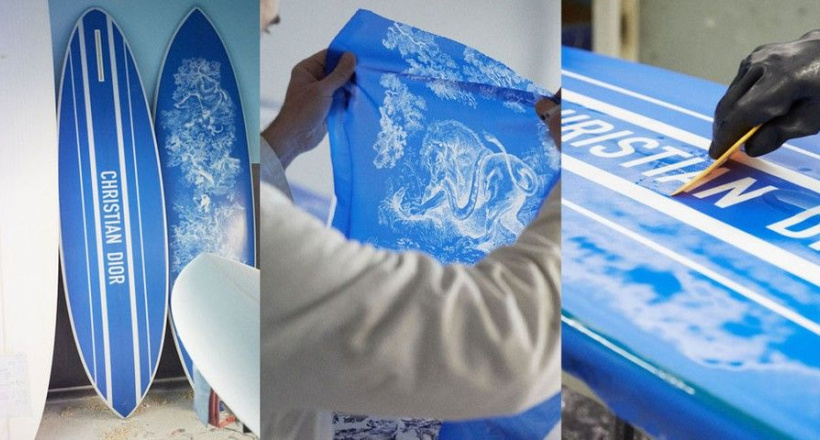 Dior Maison ra mắt ván lướt sóng theo mottif Toile de Jouy đầy tinh tế