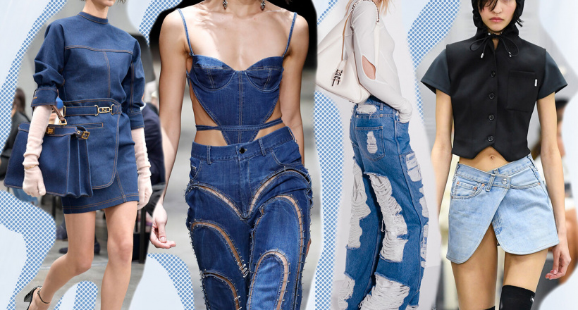 Thời trang denim đang làm mưa làm gió tại Tuần lễ thời trang Paris