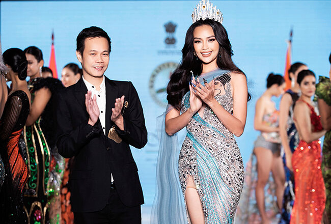 Hoa hậu Hoàn vũ Việt Nam 2022 Ngọc Châu đảm nhận vai trò vedette cho NTK Hoàng Hải