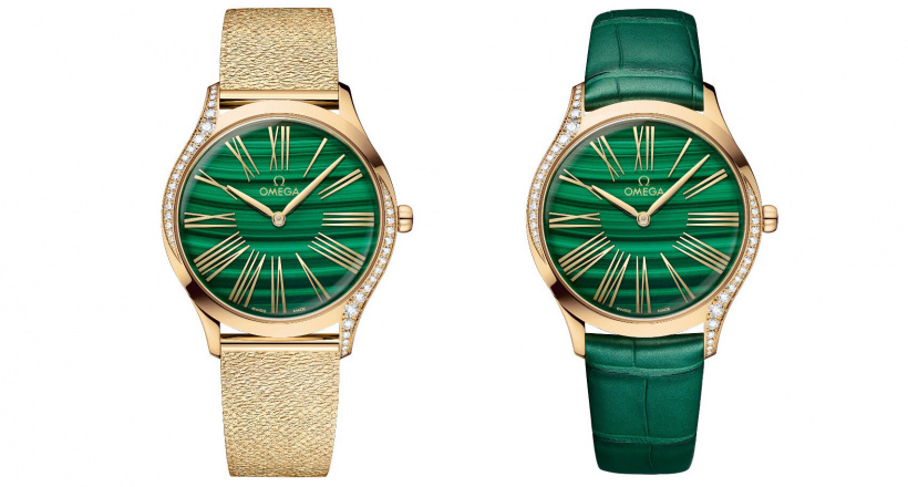 Bộ sưu tập Trésor Omega tỏa sáng với đá Malachite