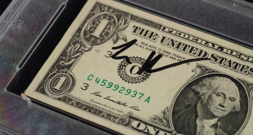 Tờ tiền 1 USD có chữ ký của Elon Musk hiện được bán đấu giá