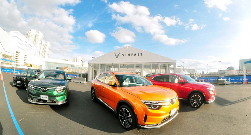 Ngắm dàn xe điện của VinFast tại CES 2023