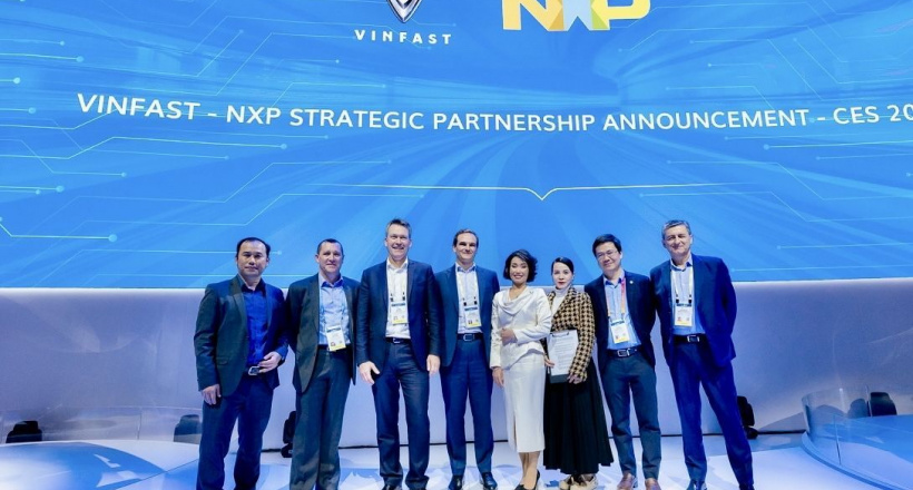 VinFast bắt tay NXP Semiconductors phát triển xe điện thông minh
