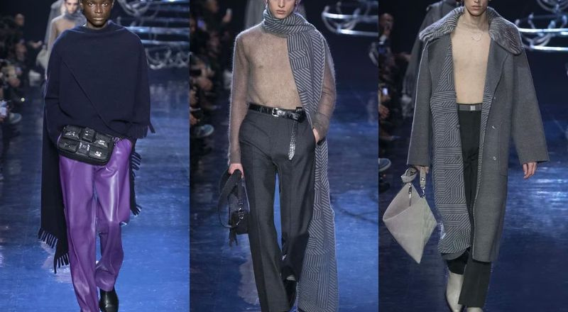 BST Fendi Thu Đông Nam 2023: sự thanh lịch đến từ những điều bất ngờ