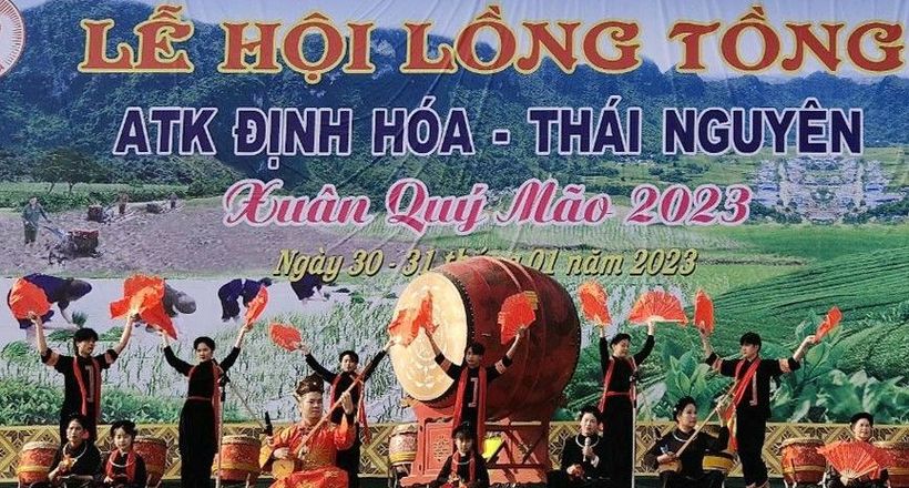 Thái Nguyên: Khai mạc lễ hội Lồng Tồng ATK Định Hóa Xuân Quý Mão 2023