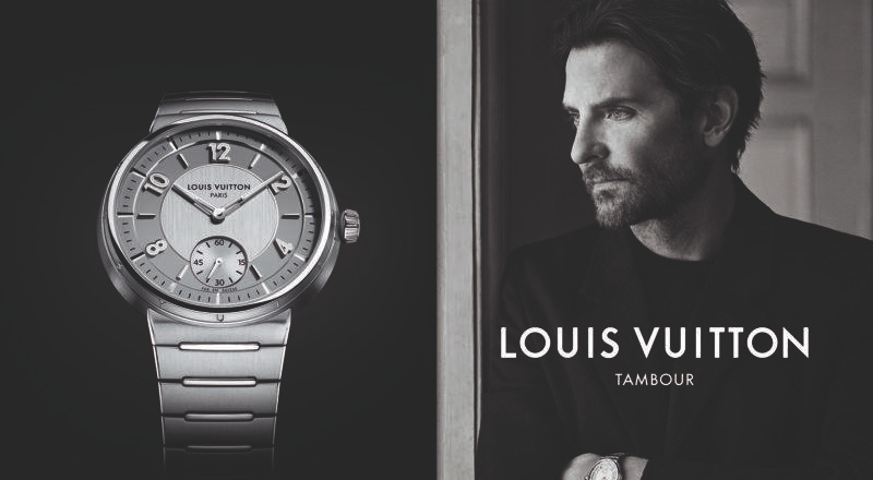 Chiến dịch đồng hồ Louis Vuitton Tambour cùng Bradley Cooper