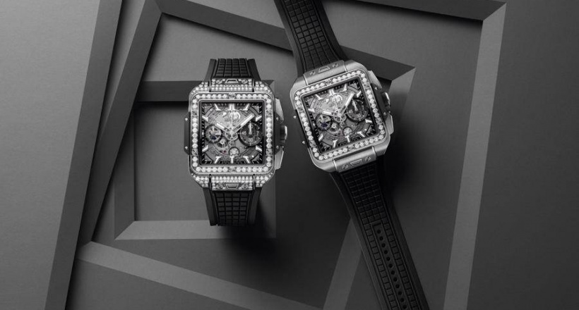 Nghệ thuật kết hợp đá quý giúp đồng hồ Hublot Square Bang Unico đắt đỏ