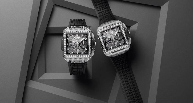 Nghệ thuật kết hợp đá quý giúp đồng hồ Hublot Square Bang Unico đắt đỏ