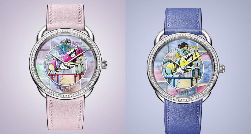Đồng hồ Hermès Arceau Wow “chiếc khăn thời gian” tinh tế trên cổ tay