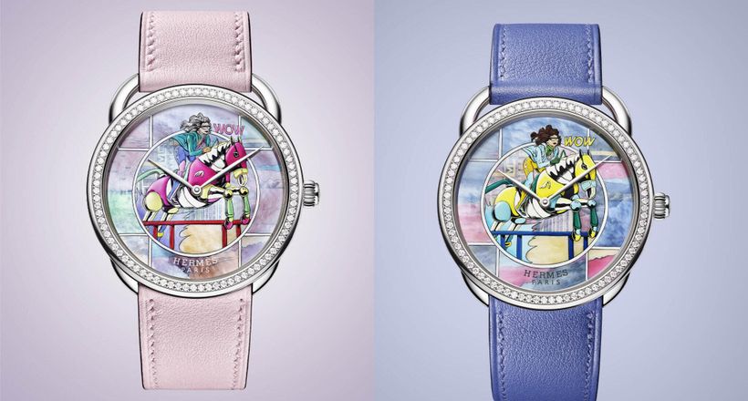 Đồng hồ Hermès Arceau Wow “chiếc khăn thời gian” tinh tế trên cổ tay