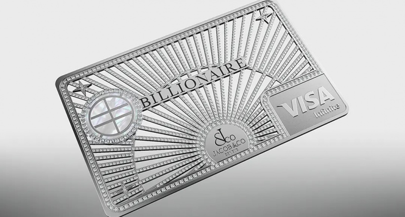 Billionaire và Jacob & Co. phát hành thẻ tín dụng nạm kim cương xa xỉ