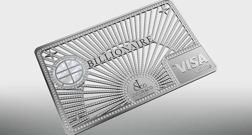 Billionaire và Jacob & Co. phát hành thẻ tín dụng nạm kim cương xa xỉ
