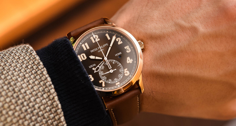 Khám phá mẫu đồng hồ Patek Philippe Calatrava Pilot Travel Time 5524R