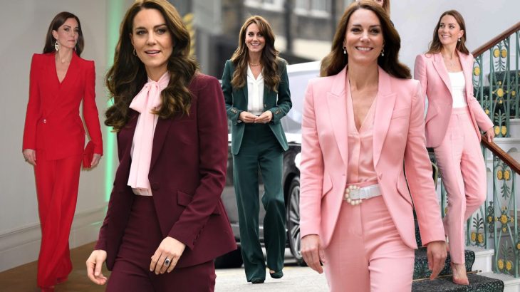 Công nương Kate Middleton đầy quyền lực với những bộ suit